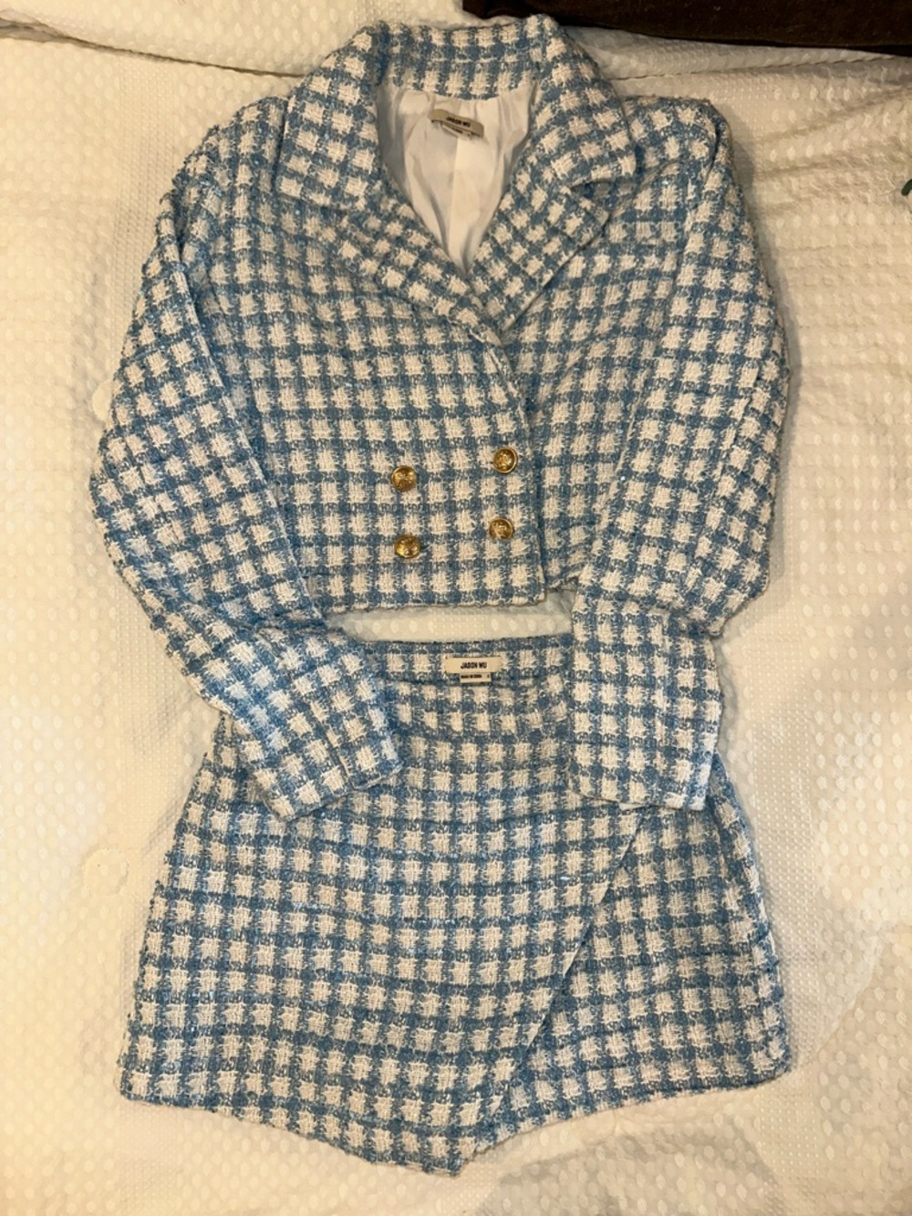 Jason Wu Blue and White Tweed Set